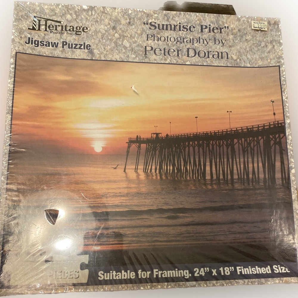Heritage Puzzle Sunrise Pier by Peter Doran Jigsaw Puzzle 550 piece